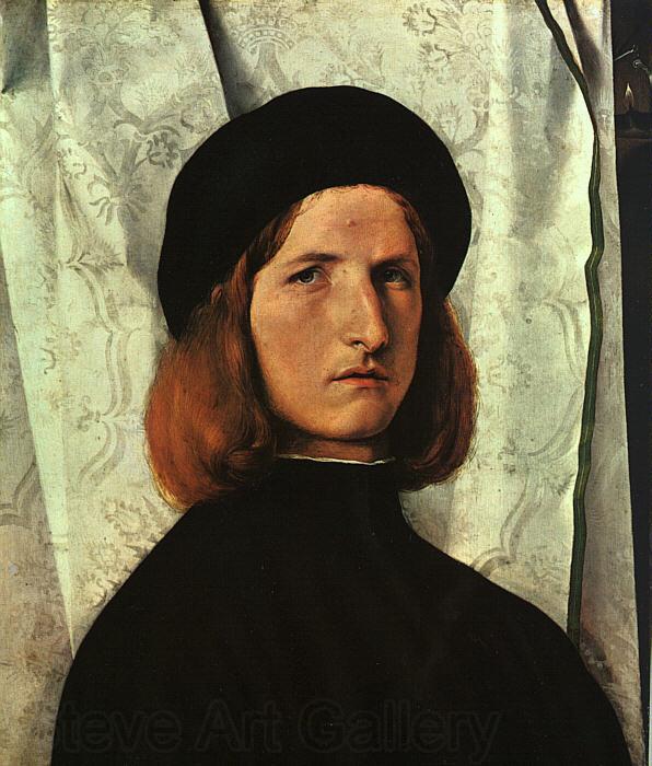 Lorenzo Lotto Portrait of a Young Man   cc France oil painting art